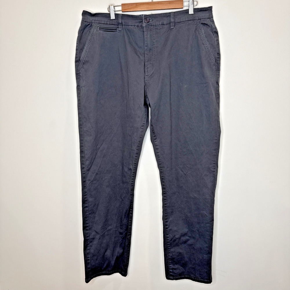 American Tall Mason Semi Relaxed Chino Khaki Pants Long Gray Office Men's 40x36